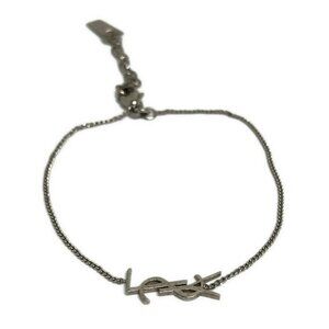 Saint Laurent Paris Bracelet Silver YSL Logo